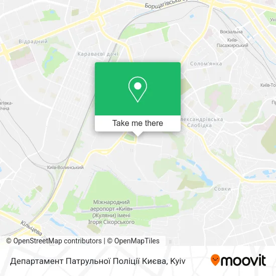 Карта Департамент Патрульної Поліції Києва