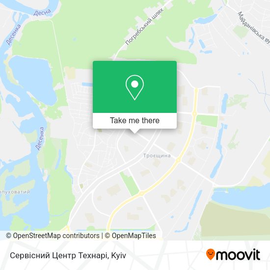 Карта Сервісний Центр Технарі