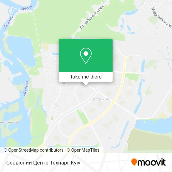Карта Сервісний Центр Технарі