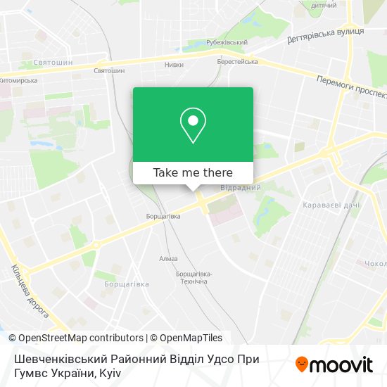 Шевченківський Районний Відділ Удсо При Гумвс України map