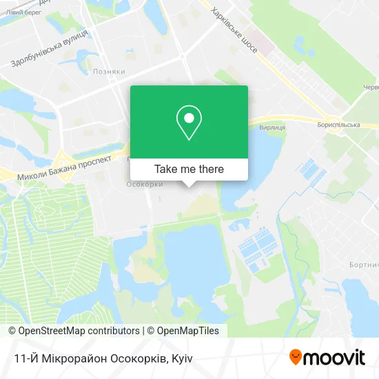 Карта 11-Й Мікрорайон Осокорків