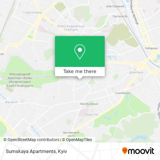 Sumskaya Apartments map