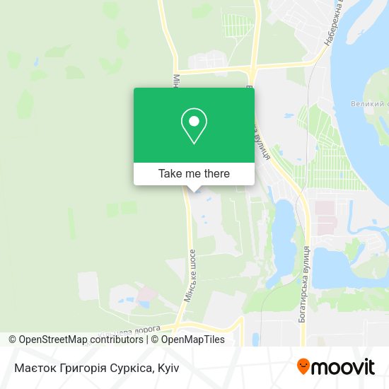 Карта Маєток Григорія Суркіса