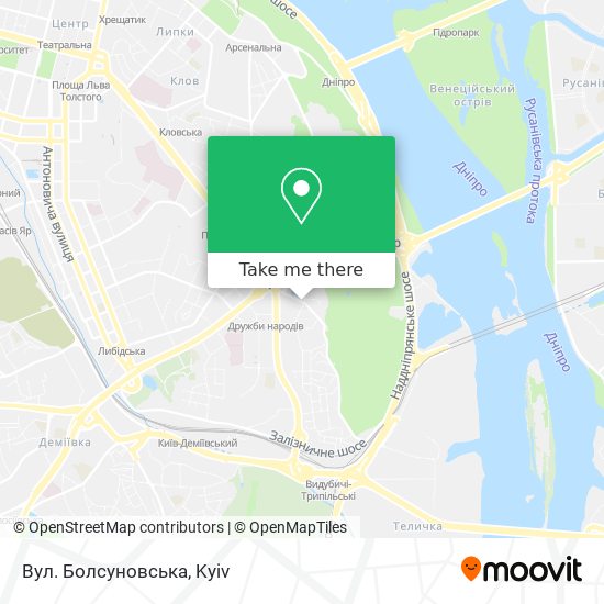 Вул. Болсуновська map