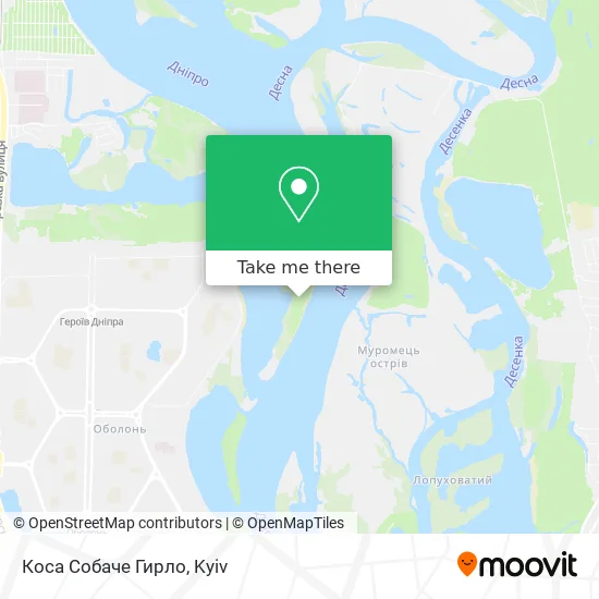 Коса Собаче Гирло map