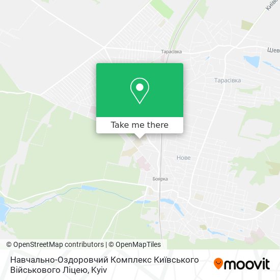 Навчально-Оздоровчий Комплекс Київського Військового Ліцею map