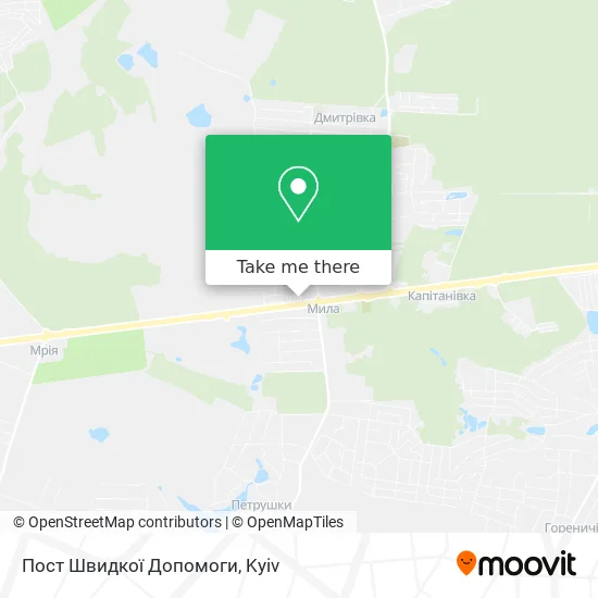 Пост Швидкої Допомоги map