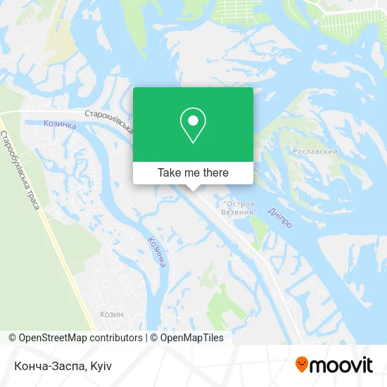 Карта Конча-Заспа