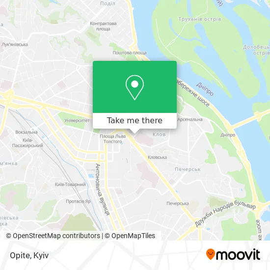 Карта Opite