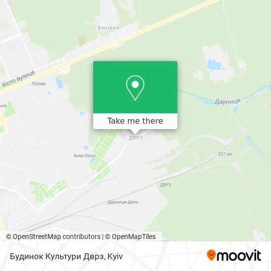 Карта Будинок Культури Дврз