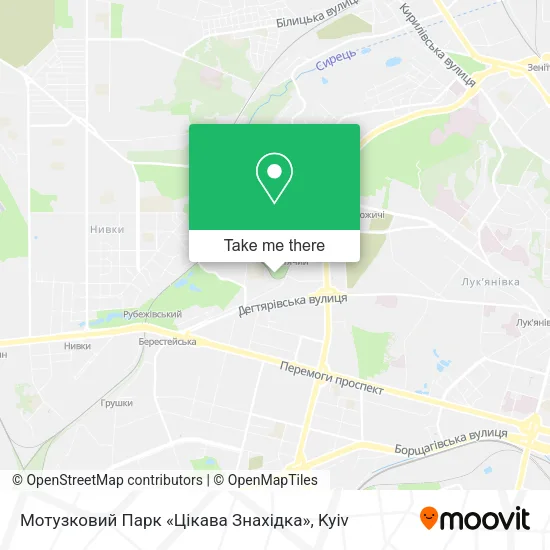Карта Мотузковий Парк «Цікава Знахідка»
