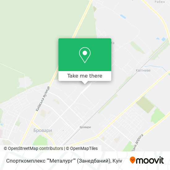 Спорткомплекс ""Металург"" (Занедбаний) map