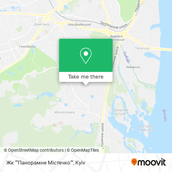 Жк ""Панорамне Містечко"" map
