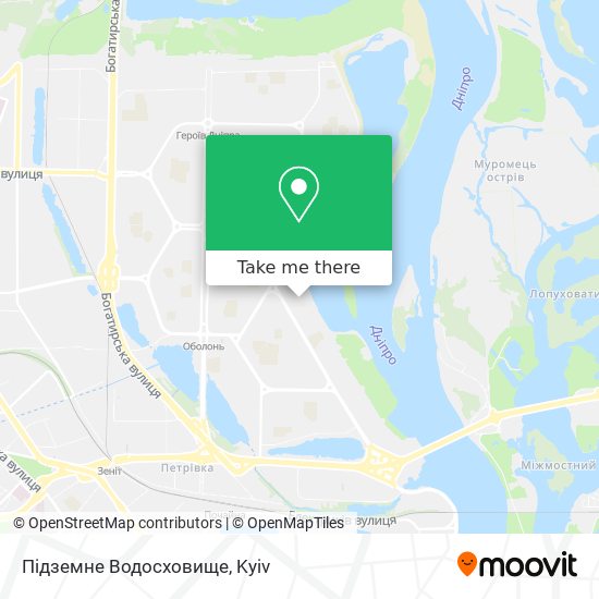 Підземне Водосховище map