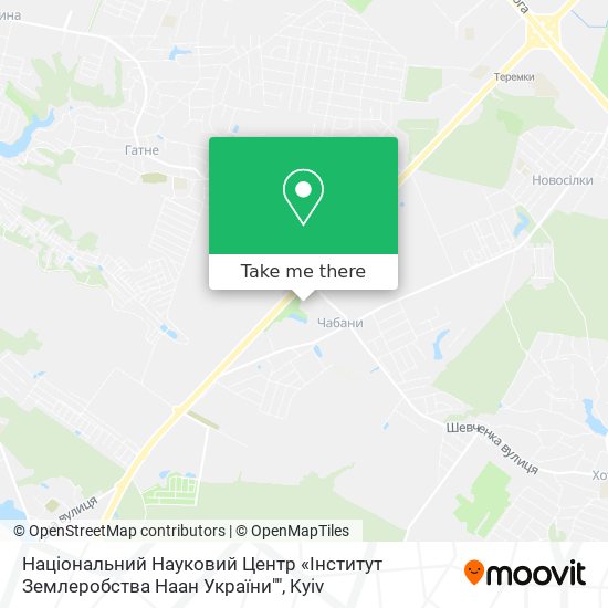 Національний Науковий Центр «Інститут Землеробства Наан України"" map