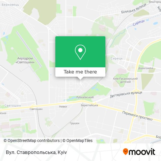 Вул. Ставропольська map