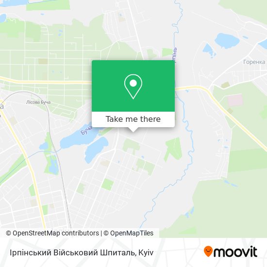 Ірпінський Військовий Шпиталь map