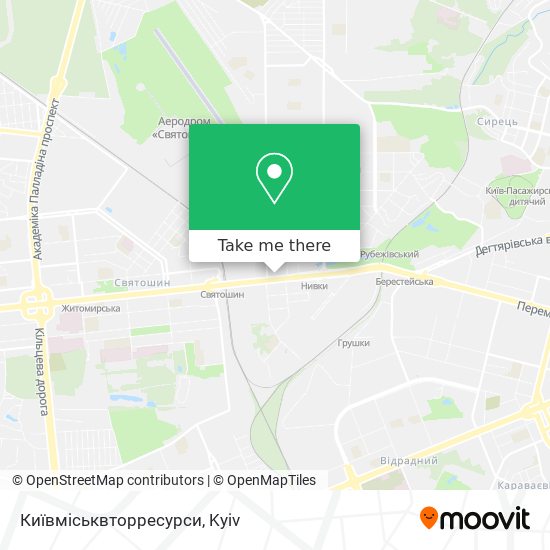 Київміськвторресурси map
