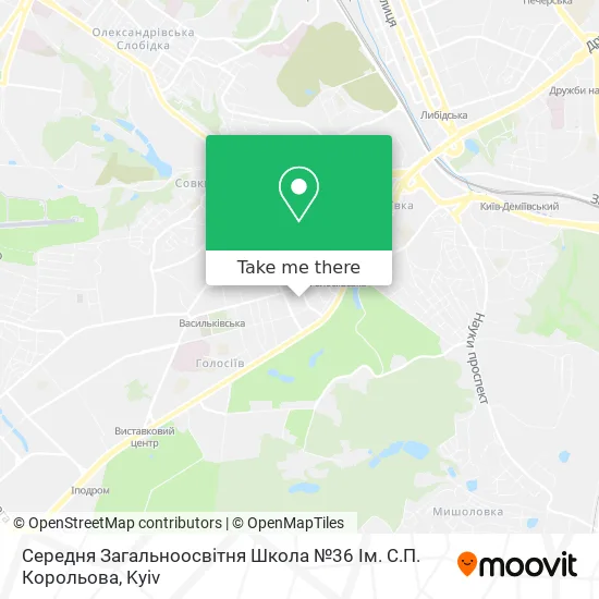 Середня Загальноосвітня Школа №36 Ім. С.П. Корольова map