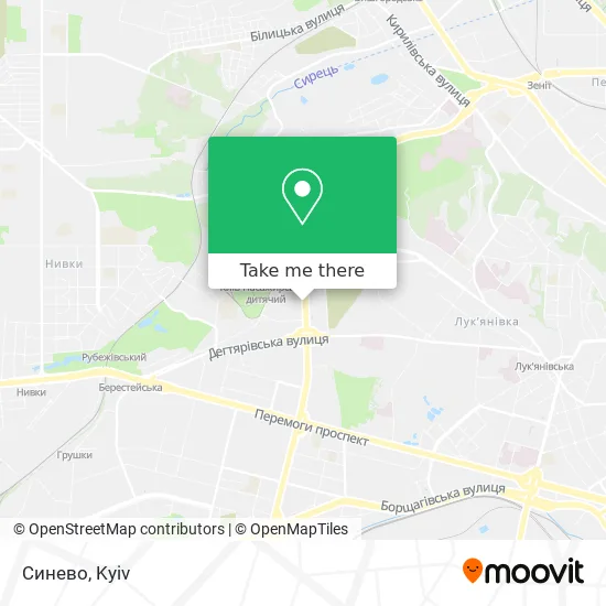 Синево map