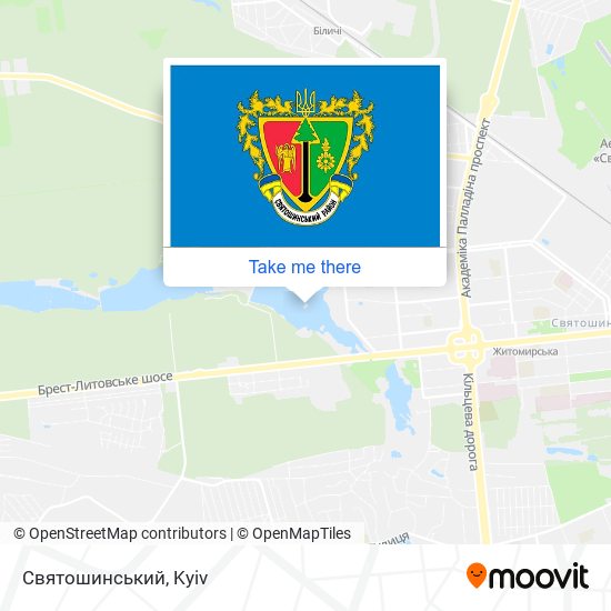 Святошинський map