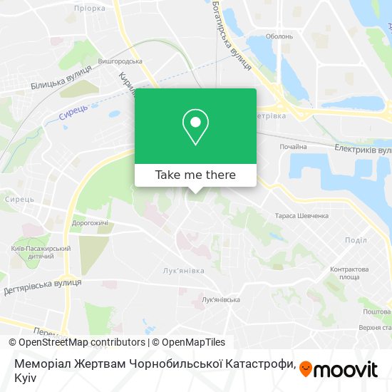 Меморіал Жертвам Чорнобильської Катастрофи map