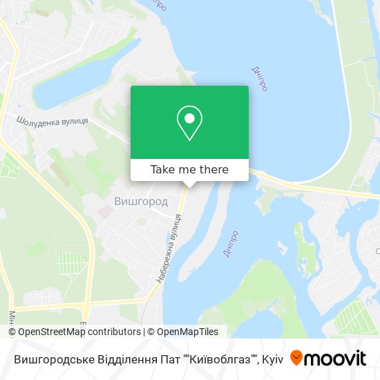 Вишгородське Відділення Пат ""Київоблгаз"" map