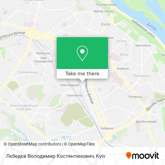 Лєбедєв Володимир Костянтинович map