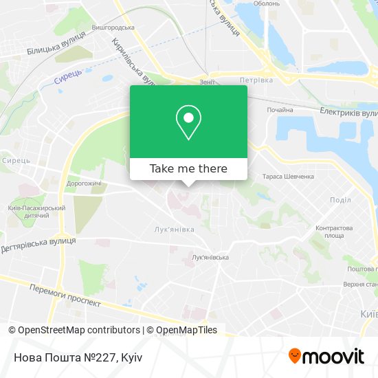 Нова Пошта №227 map