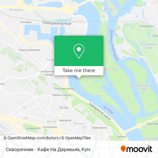 Карта Скворечник - Кафе На Деревьях