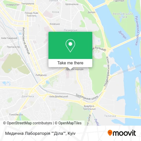 Карта Медична Лабораторія ""Діла""