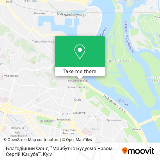 Благодійний Фонд ""Майбутнє Будуємо Разом. Сергій Кацуба"" map