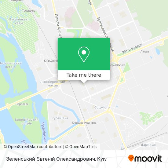 Зеленський Євгеній Олександрович map