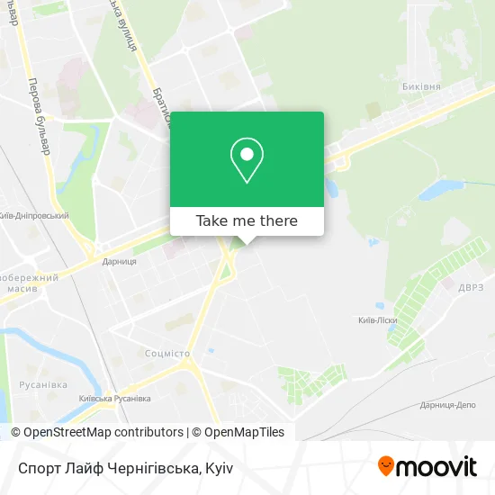 Спорт Лайф Чернігівська map