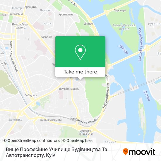 Вище Професійне Училище Будівництва Та Автотранспорту map