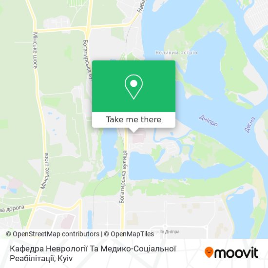 Кафедра Неврології Та Медико-Соціальної Реабілітації map