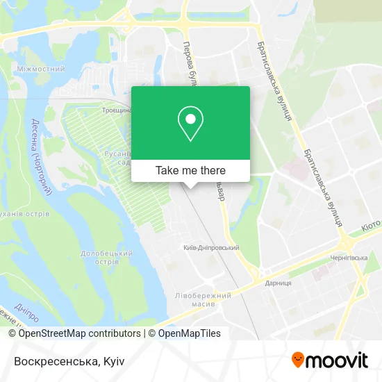Карта Воскресенська