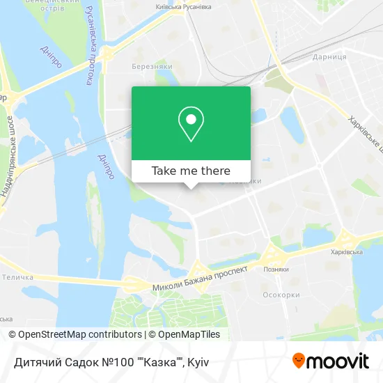 Дитячий Садок №100 ""Казка"" map