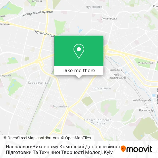 Карта Навчально-Виховному Комплексі Допрофесійної Підготовки Та Технічної Творчості Молоді