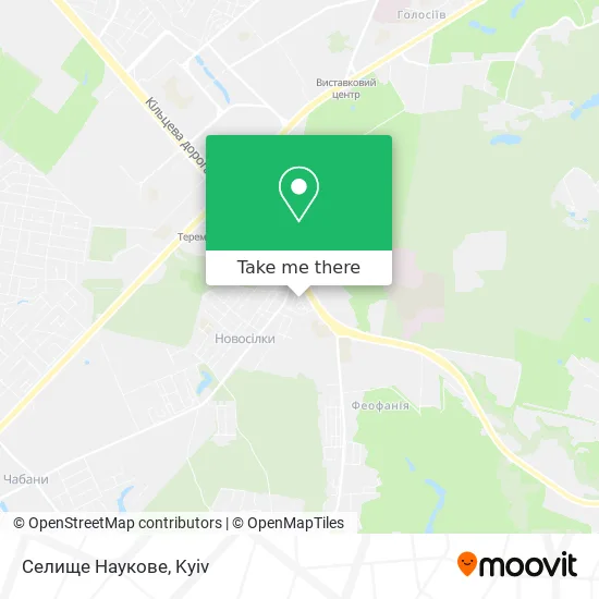 Карта Селище Наукове