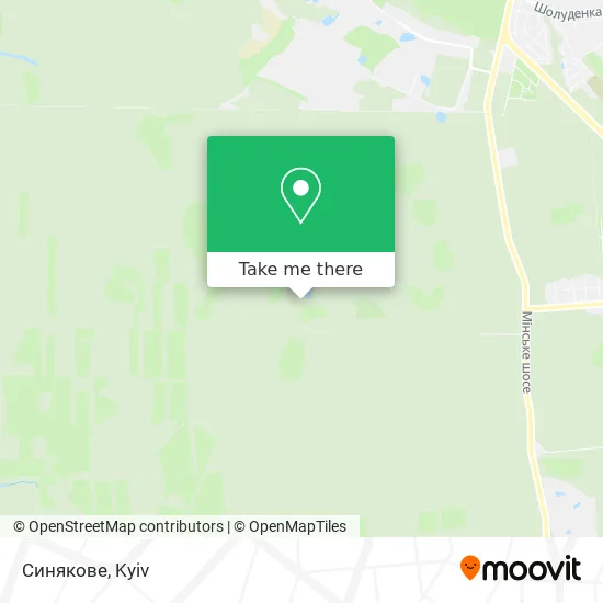 Синякове map