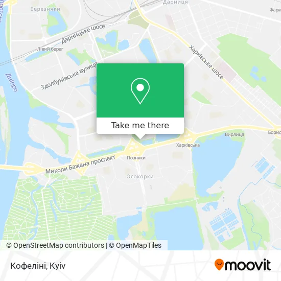 Кофеліні map