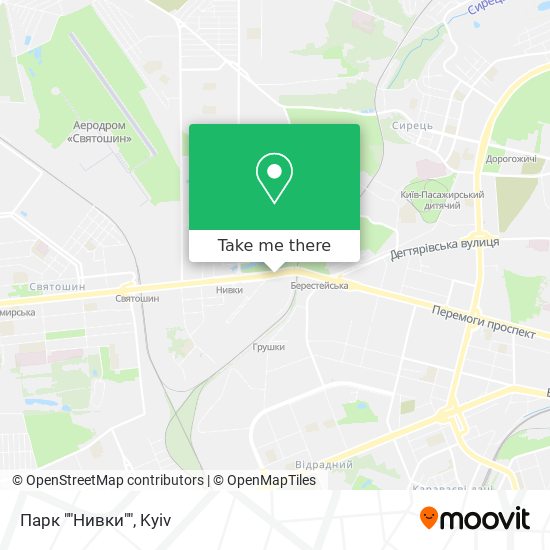 Парк ""Нивки"" map