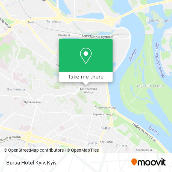 Bursa Hotel Kyiv map