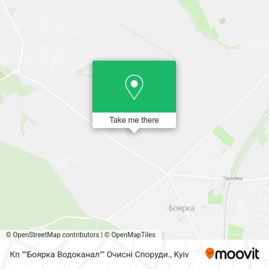 Карта Кп ""Боярка Водоканал"" Очисні Споруди.