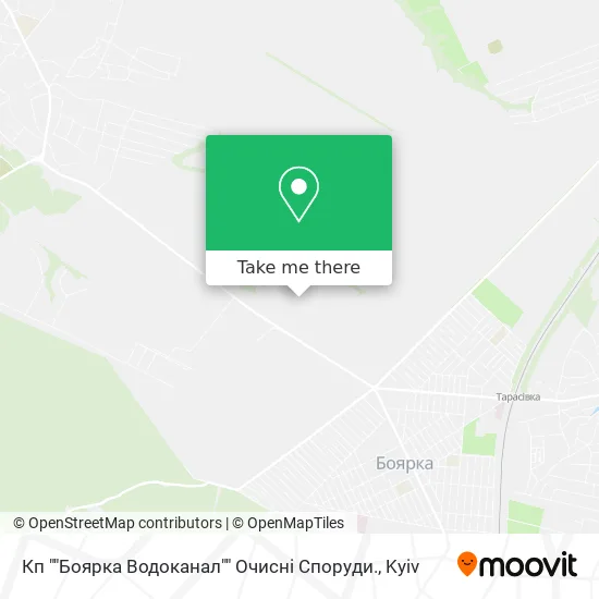 Кп ""Боярка Водоканал"" Очисні Споруди. map