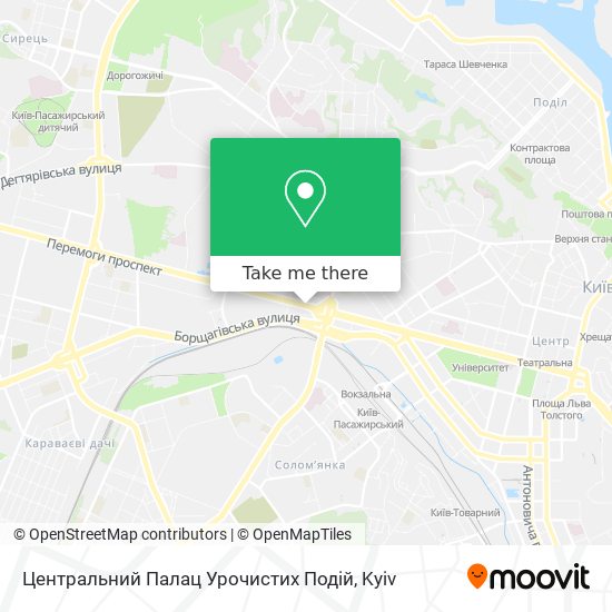 Центральний Палац Урочистих Подій map