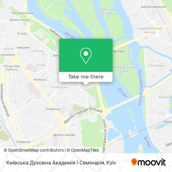 Київська Духовна Академія І Семінарія map
