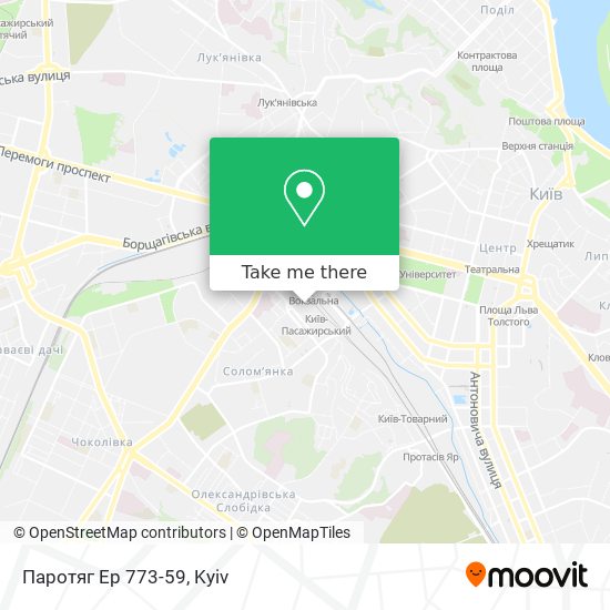 Карта Паротяг Ер 773-59