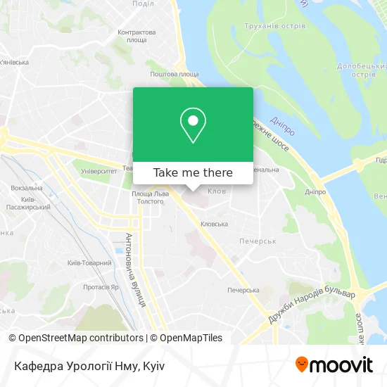 Карта Кафедра Урології Нму